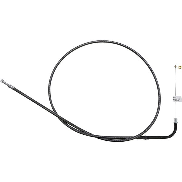 73213 - Magnum Shielding KarbonFibr Braided Throttle/Idle Cable For Harley Davidson FLD 1690 2012-2013 108 cm (42-1/2") - Carbon Fiber/Silver
