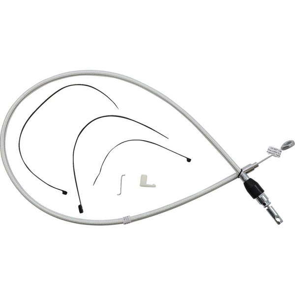 32348HE - Magnum Shielding Sterling Chromite II Quick Connect Clutch Cable For Harley Davidson FLDE 1750 2018-2020 106.5 cm (42") - Chrome