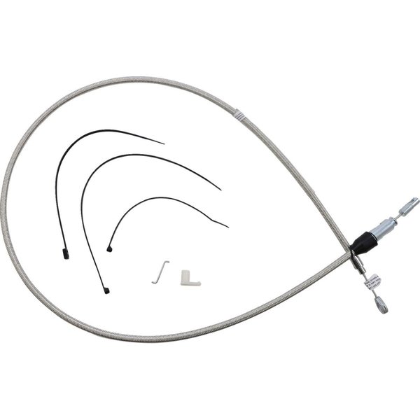 523418HE - Magnum Shielding Quick Connect Clutch Cable For Harley Davidson FLDE 1750 2018-2020 132 cm (52") - Silver
