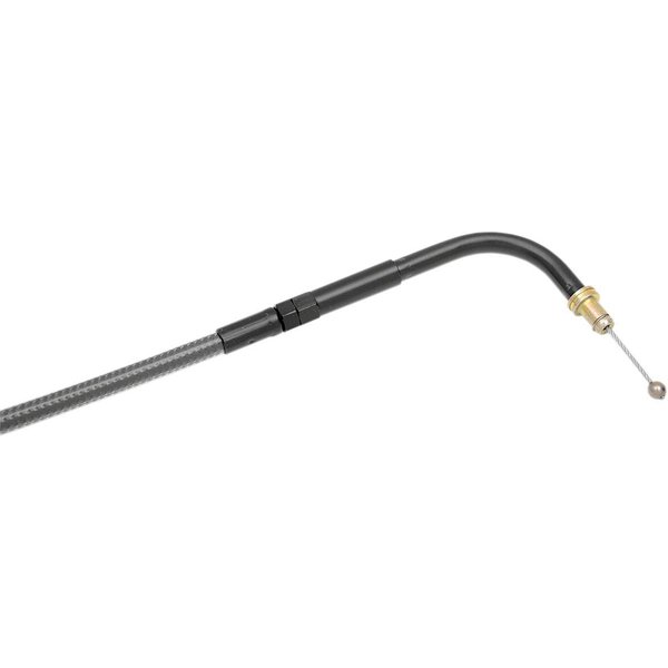 4316 - Magnum Shielding Pearl Braided Throttle/Idle Cable For Harley Davidson FLHT 1340 1996-1998 96.5 cm (38") - Black