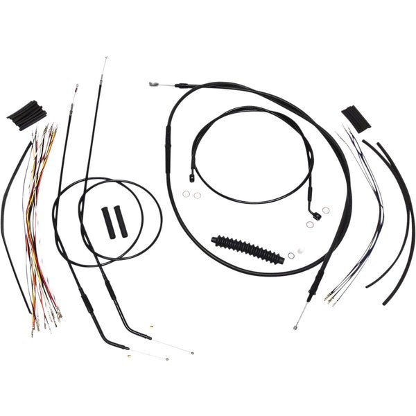486652 - Magnum Shielding XR Handlebar Cable Install Kit For Harley Davidson XL 1200 C 2007-2013 25.5 - 30.5cm (10" - 12") - Black