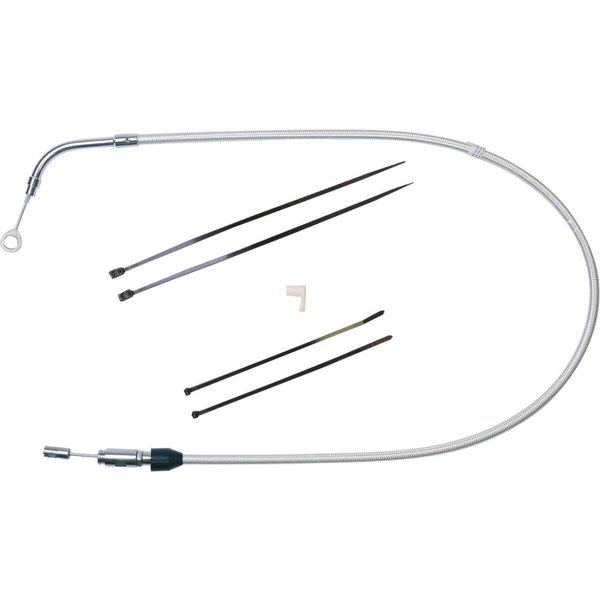 3235HE - Magnum Shielding Sterling Chromite II Quick Connect Clutch Cable For Harley Davidson FLDE 1750 2018-2020 99 cm (39") - Chrome