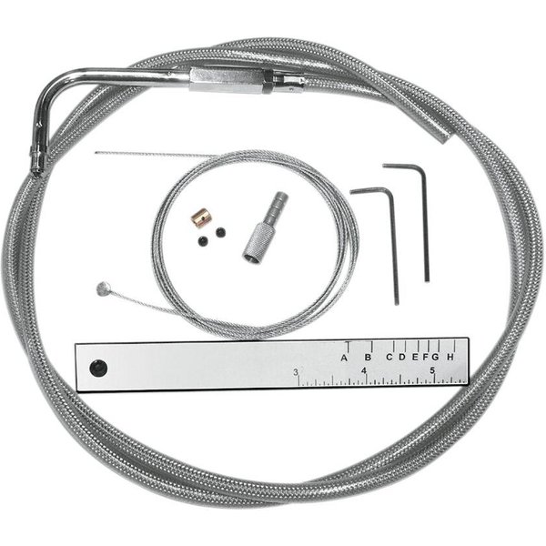 393529 - Magnum Shielding BYO Build Your Own Control Cable Kit For Harley Davidson FLD 1690 2012-2013 132 cm (52") - Clear-Coated