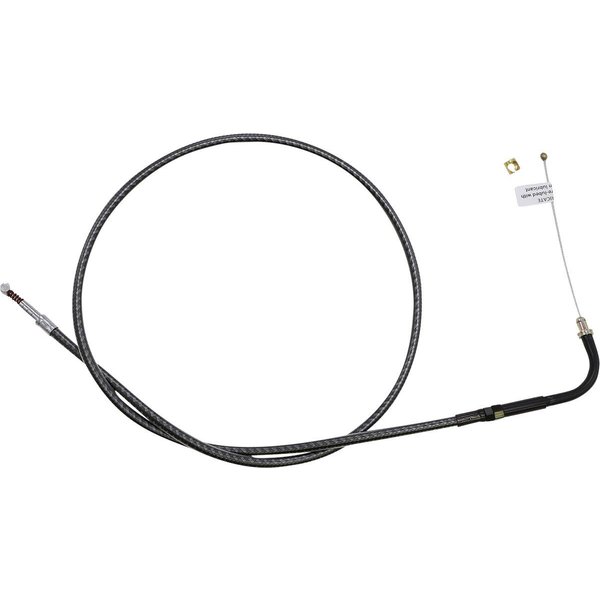 74254 - Magnum Shielding KarbonFibr Braided Throttle/Idle Cable For Harley Davidson FLD 1690 2012-2013 88.5 cm (34-3/4") - Carbon Fiber/Silver