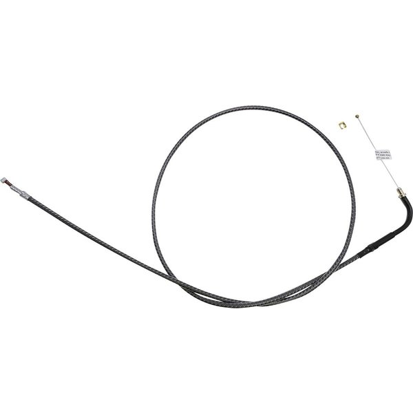 74218 - Magnum Shielding KarbonFibr Braided Throttle/Idle Cable For Harley Davidson FLD 1690 2012-2013 120.5 cm (47-1/2") - Carbon Fiber/Silver