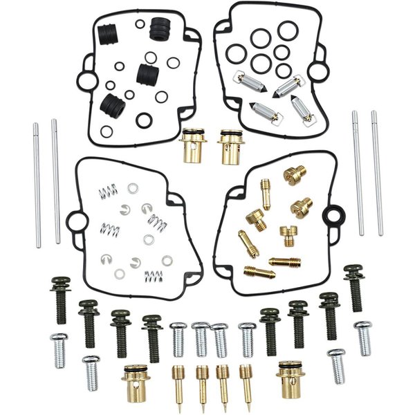 26-1702 - Parts Unlimited Carburettor Repair Kit For Suzuki GSX-R 1100 1993-1994 - Black/Gold/Silver