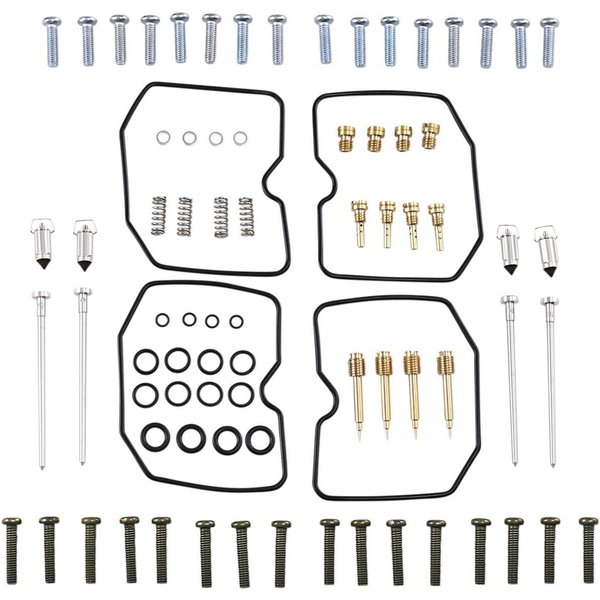 26-1648 - Parts Unlimited Carburettor Repair Kit For Kawasaki ZR-7 2000-2004 - Black/Gold/Silver