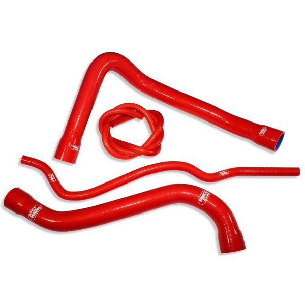 BMW-2-RD - Samco Radiator Hose Kit For BMW S 1000 HP4 2013-2014 - Red