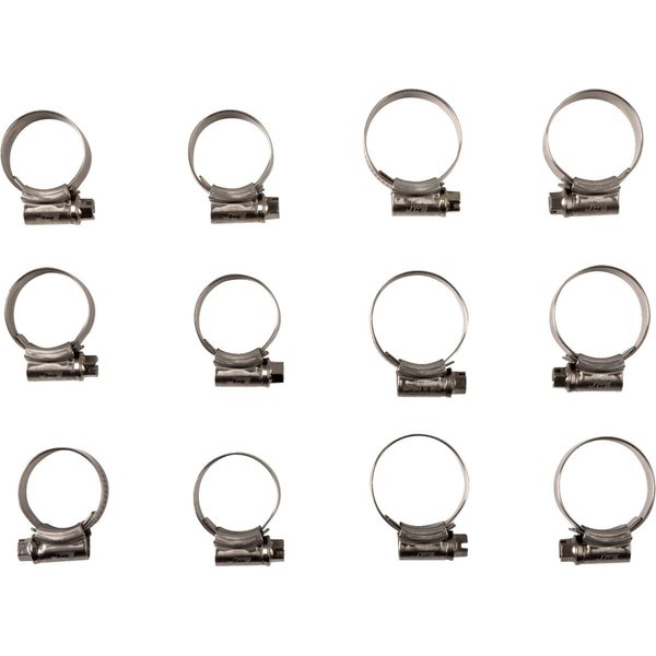 CK KAW-103 - Samco Radiator Hose Clamp Kit For Kawasaki KX450 2024-2025 - Silver