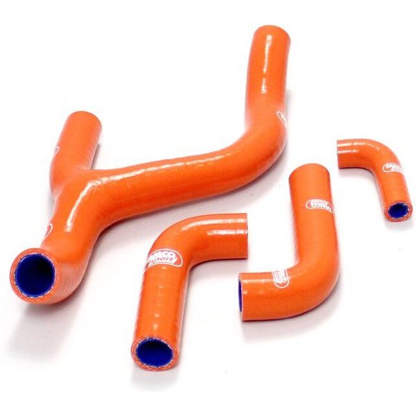 KTM-53-OR - Samco Radiator Hose Kit For KTM EXC-F250 2014-2016 - Orange