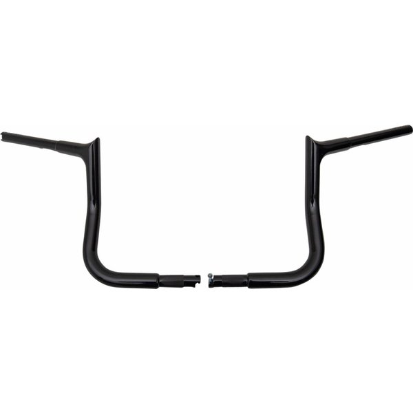 945010-B - Fat Baggers Inc. 1-1/4" EZ Install Pointed Top Handlebar For Harley Davidson FLHX 1923 2024-2025 25.5 cm (10") - Black