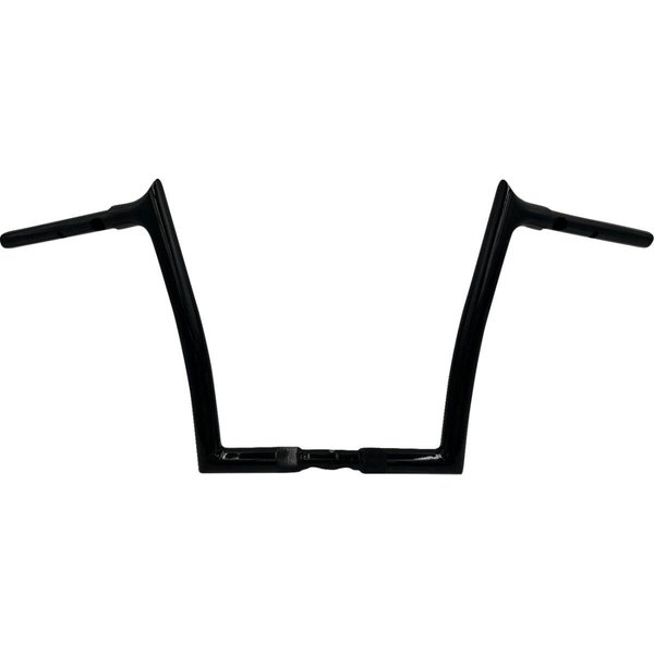 948012-B - Fat Baggers Inc. 1-1/4" EZ Install Pointed Top Handlebar For Harley Davidson FLHX 1923 2024-2025 30.5 cm (12") - Black