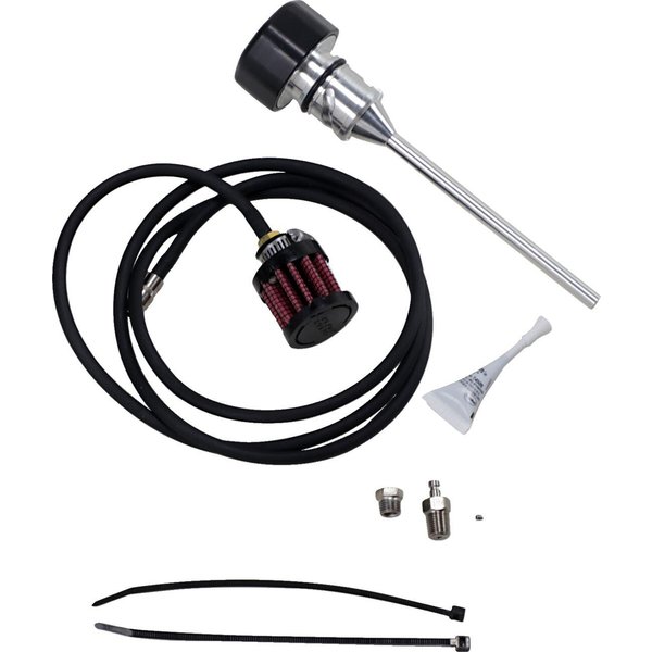 3086 - Feuling Parts Vented Dipstick For Harley Davidson FLDE 1750 2018-2020 - Black