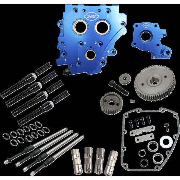310-1268 - S&S Cycle Cam Chest Kit Without Cams For Gear Drive Twin Cam For Harley Davidson FLD 1690 2012-2013 - Black