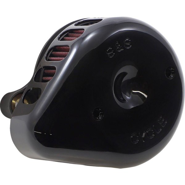 170-0436C - S&S Cycle Mini Teardrop Stealth Air Cleaner Kit For Harley Davidson FLDE 1750 2018-2020 - Black