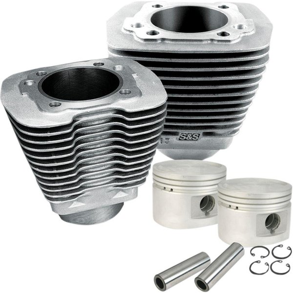 910-0179 - S&S Cycle 3.500" Cylinder & Piston Kit For Harley Davidson FLHR 1340 1994-1998 - Aluminium