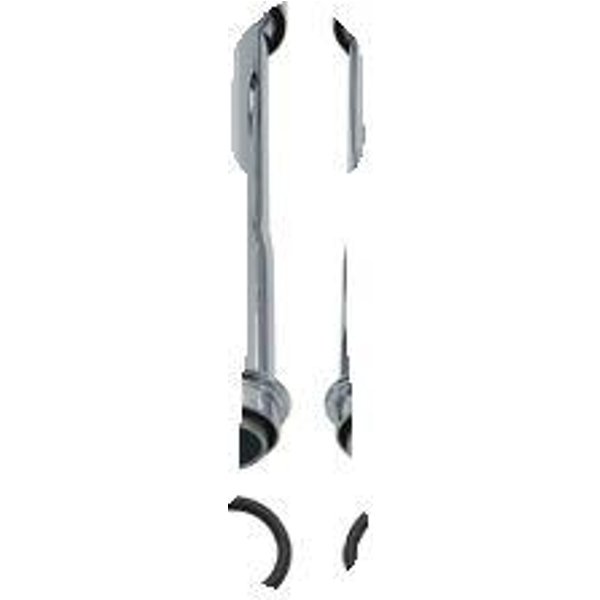 106-1340 - S&S Cycle Pushrod Cover Kit for 99-17 Twin Cam For Harley Davidson FLD 1690 2012-2013 - Chrome