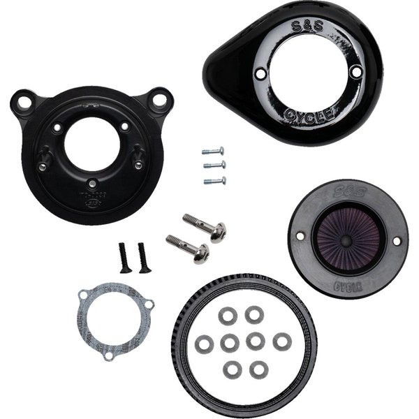 170-0720A - S&S Cycle Air Stinger Stealth Air Cleaner Kit For Harley Davidson FLHR 1584 2008 - Black