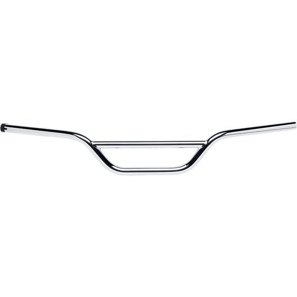6016-1057 - Biltwell 1" Handlebar with TBW Plugs 11 cm (4-1/4") Moto - Chrome