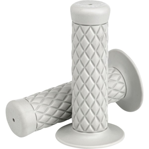 6702-0201 - Biltwell Thruster Bar Grips For 25.4 mm (1") Handlebars - White