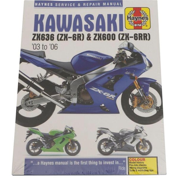 9781785210136 - Haynes Service Manual For Kawasaki ZX-6 R 636 2003-2006