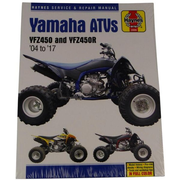 9781620923436 - Haynes Service Manual For Yamaha YFZ450 2012-2013