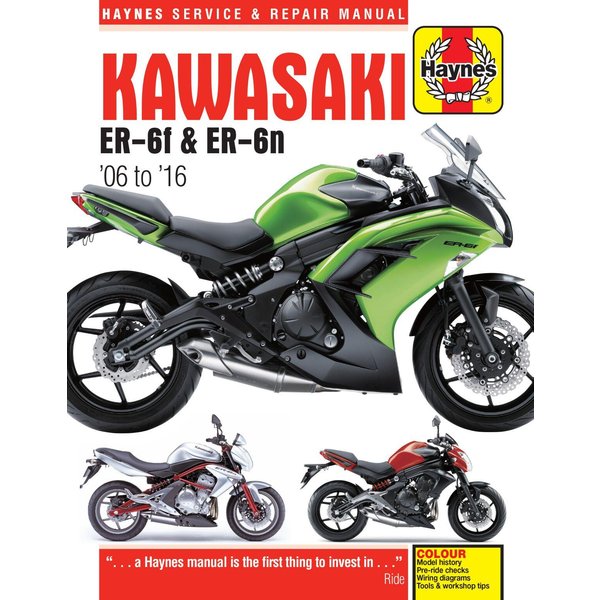 9780857339232 - Haynes Service Manual For Kawasaki ER-6F 650 2006-2016