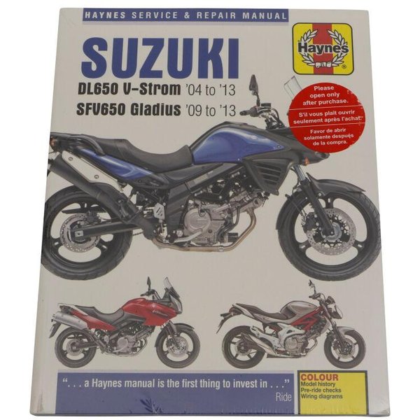 9781785214363 - Haynes Service Manual For Suzuki DL 650 2004-2010