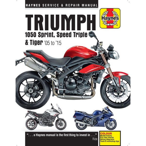 9781785213564 - Haynes Service Manual For Triumph Speed Triple 1050 2005-2015
