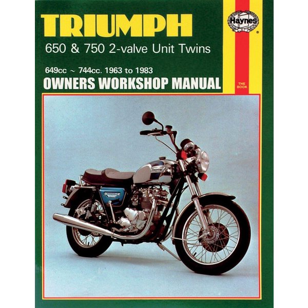 9780856968907 - Haynes Repair Manual For Triumph Bonneville 650 T120 1963-1973