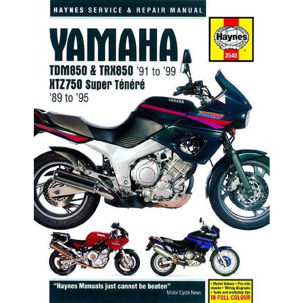 9781785210112 - Haynes Service Manual For Yamaha TDM 850 1991-1999