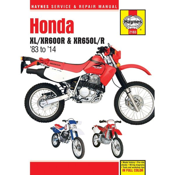 9781620923962 - Haynes Repair Manual For Honda XL 600 R 1983-1987
