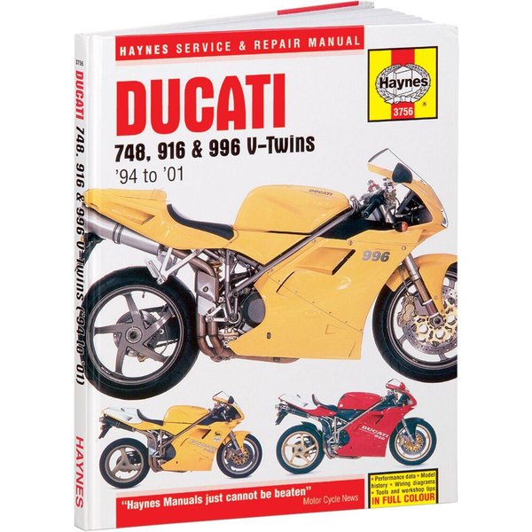 9780857339577 - Haynes Repair Manual For Ducati 748 1995-2001