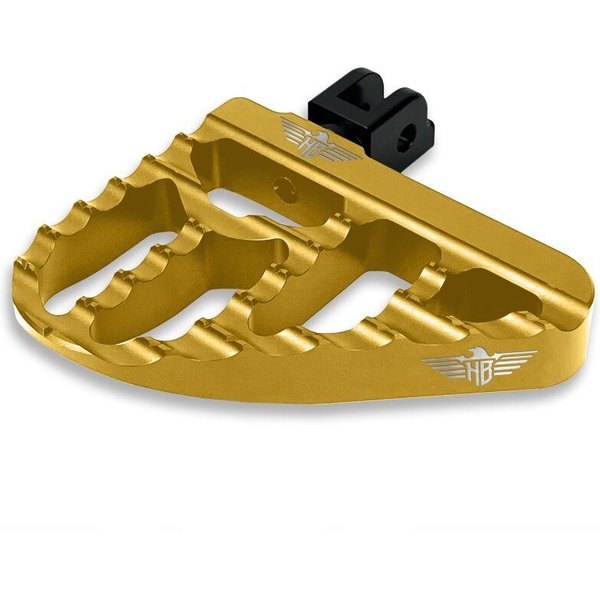 HB-MFBV2-M8P-G - Heinz Bikes Mini Rear Floorboard Footpegs For Harley Davidson FLDE 1750 2018-2020 - Gold
