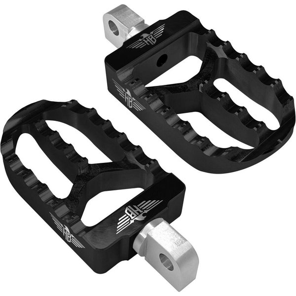 HB-FPV2-M8P-B - Heinz Bikes Foot Pegs For Harley Davidson FLDE1750 2018-2020 Rear - Black