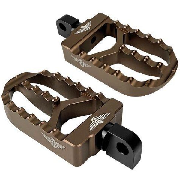 HB-FPV2-M8P-BRO - Heinz Bikes Rear Foot Pegs For Harley Davidson FLDE 1750 2018-2020 - Stainless Steel