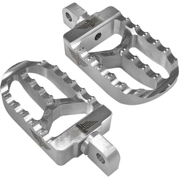HB-FPV2-M8-S - Heinz Bikes Foot Pegs For Harley Davidson FLDE 1750 2018-2020 Front - Silver