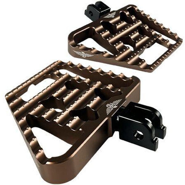 HB-MFBV1-M8-BRO - Heinz Bikes Mini Front Floorboard Footpegs For Harley Davidson FLDE 1750 2018-2020 - Bronze