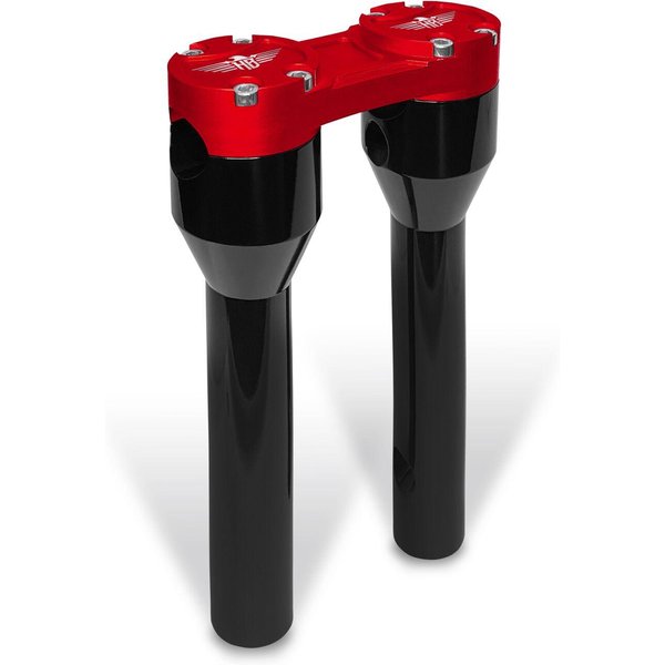 HB-RS-8-BR - Heinz Bikes Clubstyle Straight Riser For Harley Davidson FLD 1690 2012-2013 20.5 cm (8") - Black/Red