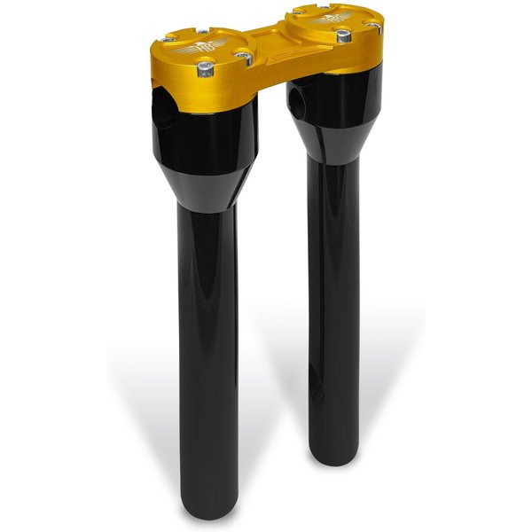 HB-RS-12-BG - Heinz Bikes Clubstyle Straight Riser For Harley Davidson FLD1690 2012-2013 30.48 cm (12") - Black/Gold