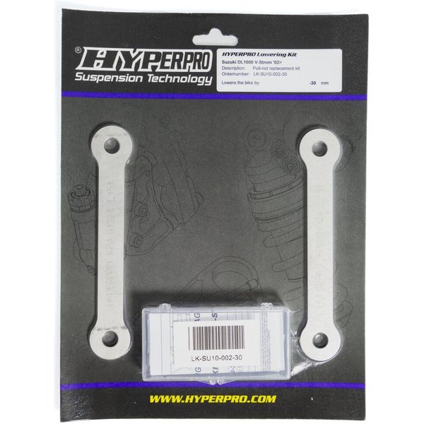 LK-SU10-002-30 - Hyperpro Lowering Kit For Suzuki DL 1000 2002-2007 -30mm Rear