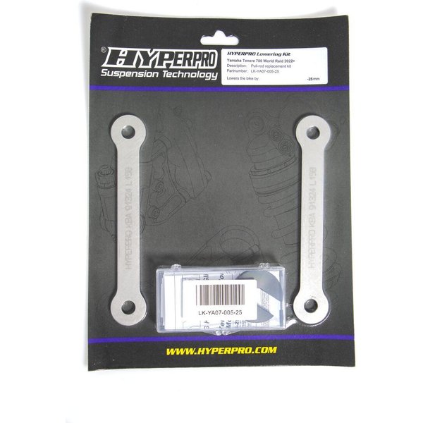 LK-YA07-005-25 - Hyperpro 25mm Lowering Link For Yamaha XTZ 690 2022-2024 - Raw