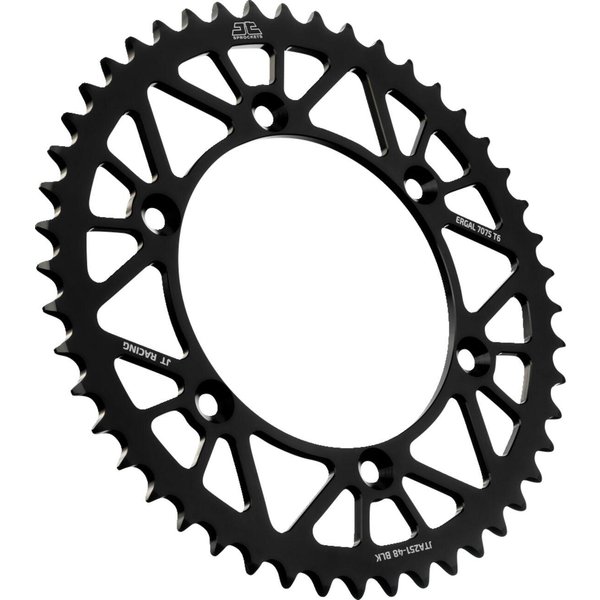 JTA251.48BLK - JT Aluminium Sprocket For Yamaha TTR230 2005-2026 Rear 48T - Black