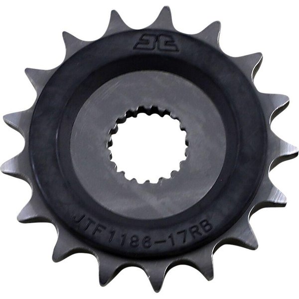 JTF1186.17RB - JT Steel Sprocket With Noise Dampener For Triumph Bonneville 1200 Speedmaster ABS 2018-2024 Front 17T