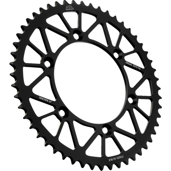 JTA251.52BLK - JT Aluminium Sprocket For Yamaha TTR230 2005-2026 Rear 52T - Black