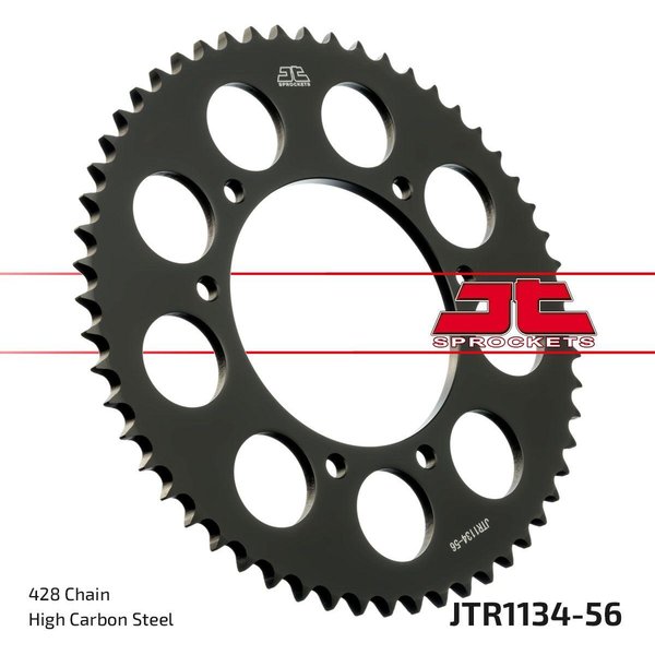 JTR1134.56 - JT Sprocket For Mh Duna 125 2010 Rear Black 56T