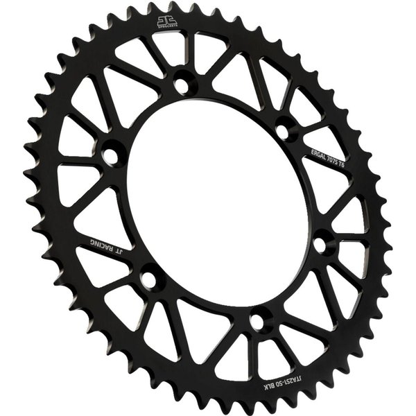 JTA251.50BLK - JT Aluminium Sprocket For Yamaha TTR230 2005-2026 Rear 50T - Black