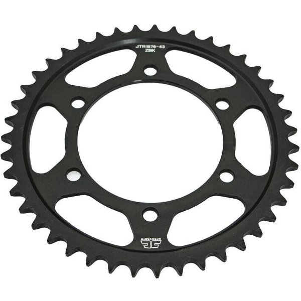 JTR1876.43ZBK - JT Steel Sprocket For Yamaha FJ-09 850 ABS 2015-2019 Rear 43T - Black