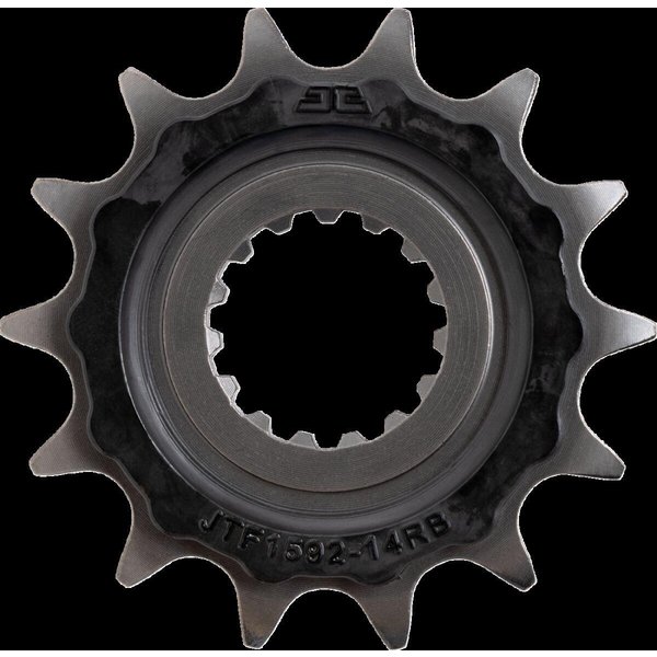 JTF1592.14RB - JT Steel Sprocket With Noise Dampener For Yamaha YFM 700 2013-2025 Front 14T