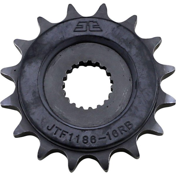 JTF1186.16RB - JT Steel Sprocket With Noise Dampener For Triumph Bonneville 1200 Speedmaster ABS 2018-2023 Front 16T